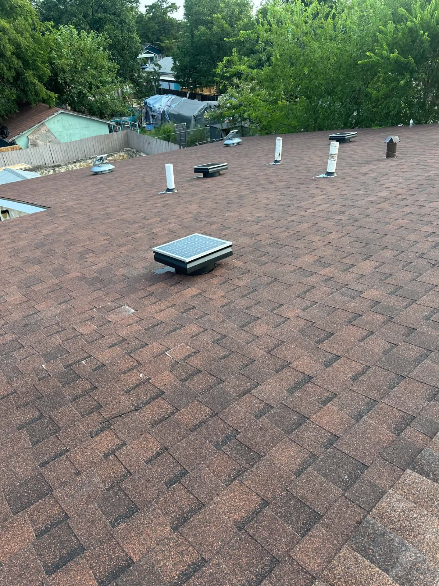 Completed Franco shingle roof replacement in San Antonio